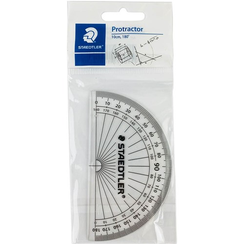STAEDTLER PROTRACTOR 10CM 180 Degree